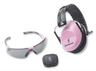 Browning Range Kit Glasses Earplugs Ear Muffs Pink