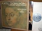  1981 UK Audiophile Stereo LP PURCELL Choral Works  Not A Single Mark