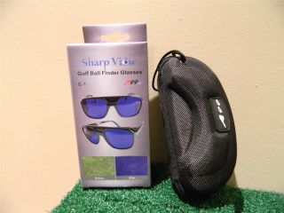 Eagle Eye Glasses Blk Frame Golf Ball Finder Prefessional Lenses w