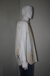 Francine Dressler Men Dress Shirt 80s Memphis Design L
