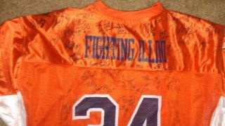 2008 Illinois Fighting Illini team signed football Jersey  CERTIFICATE