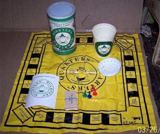 Classic RARE Quarters Party Drinking Game TJ Products 1983