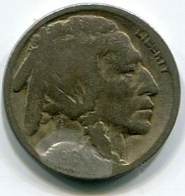  1916 Copper Nickel 5 0000G 21 1mm Design James Earle Fraser