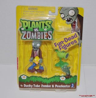  Plants vs Zombies 3 Toy Figure Ducky Tube Zombie Peashooter