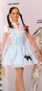 Dorothy 933 Wizard of oz Halloween Dance New Costume Pageant Outfit of