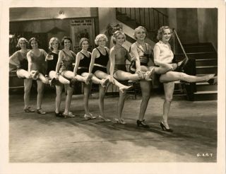 Vintage 1931 Pre Code Chorus Line Pin Up Anybodys Blonde Burlesque