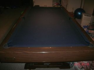 DUNHAM BRUNSWICK POOL TABLE AND ACCESSORIES