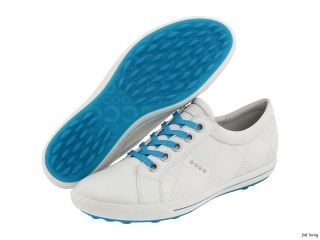 New in Box Womens Ecco Golf Street Premier Golf Shoes White Aqua