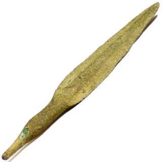  BRONZE AGE Lanceolate Long ARROW Point 1000 BC Near East Display mount