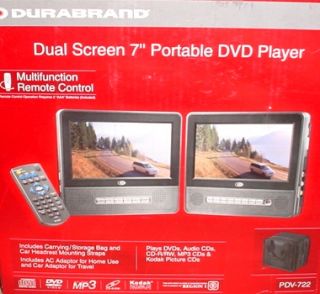 Durabrand   7 Dual Screen DVD Player, PDV 722