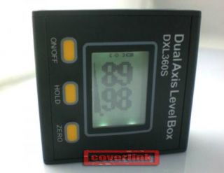  Digital Protractor Inclinometer Dual Axis Level Box 0 01°