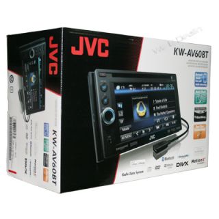 JVC KWAV60BT 6 1 DVD CD  Receiver Double DIN Touchscreen Bluetooth