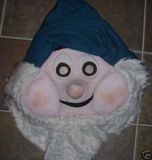 Disney Snow White Dwarf Costume Mascot Head Mask Hat
