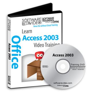 New Microsoft Access 2003 Training DVD Video Free Instant 