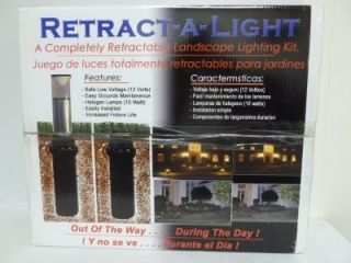 NEW Retract A Light Retractable Landscape Lighting 6 Lights Easily