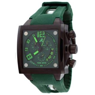 This is a NEW ADEE KAYE MENS PERSONA COLLECTION GREEN DIAL SQUARE