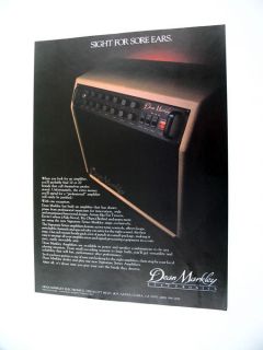 Dean Markley RM 150 Dr Amplifier Amp 1984 Print Ad