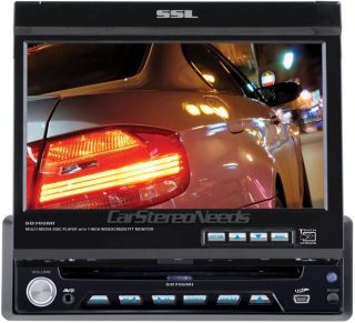  DIN IN DASH CAR DVD  CD PLAYER 7 TFT LCD TOUCHSCREEN MONITOR