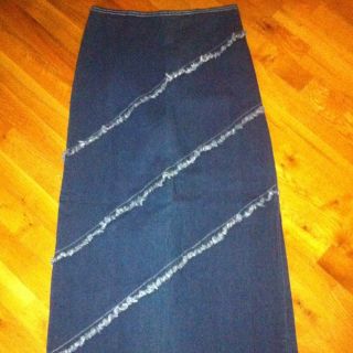 Long Modest Ladies Denim Blue Jean Skirt Pentecostal Holiness Nice