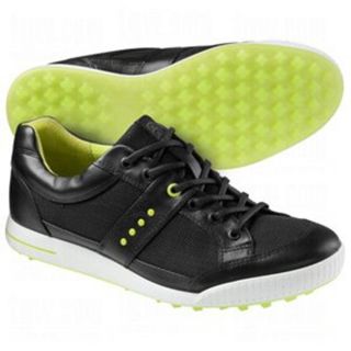 New Mens Ecco Golf Street Luxe Golf Shoes 9 9 5 EUR 43 Black Textile