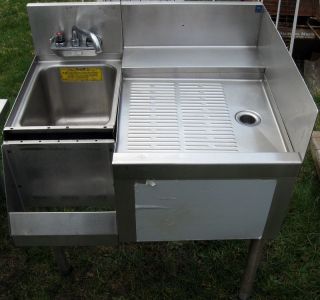 Drainboard Sink for a bar drain board Perlick Stainless Steel NY area