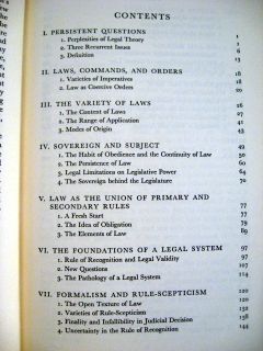 1961 H L A Hart The Concept of Law 1st Edition in DJ