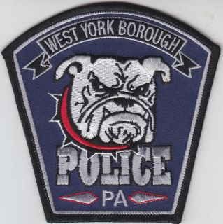 West York Borough PA Pennsylvania Police Patch Bulldog