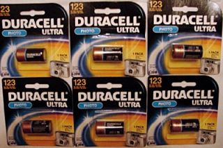 duracell ultra lithium photo battery dl123abu 6 pk