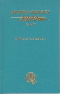 Austin Healey 3000 MK III BJ8 64 65 66 67 68 Handbook