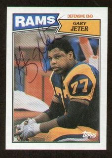 Gary Jeter Signed Autograph Auto 1987 Topps Football Trading Card