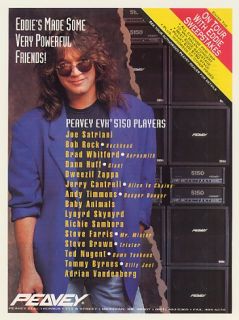 1993 Eddie Van Halen Peavey EVH 5150 Amp Player List Ad