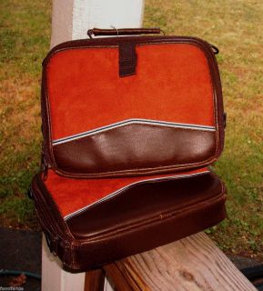 BROWN SPORT SUEDE PORTABLE DVD PLAYER CASE HANGS IN CAR AUTO 10 x 8 5