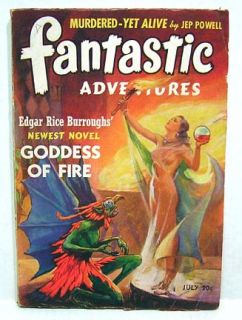 Jul 1941 Fantastic Adventures Pulp Edgar Rice Burroughs