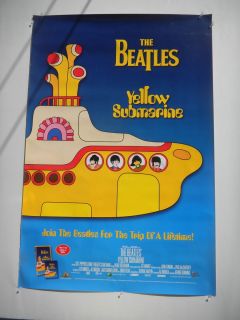 THE BEATLES YELLOW SUBMARINE RARE VIDEO DVD PROMOTIONAL POSTER