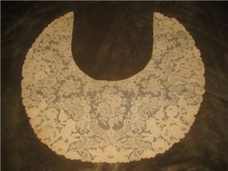 antique lace collar off white mesh wide cutter