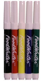  Foodwriter Bold Tip Primary Color Edible Markers Cookies Cakes