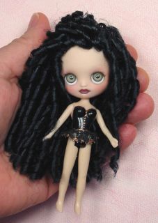 Dyan OOAK Custom Mini 4 Blythe Dressed Doll Repaint by Ellen Harris