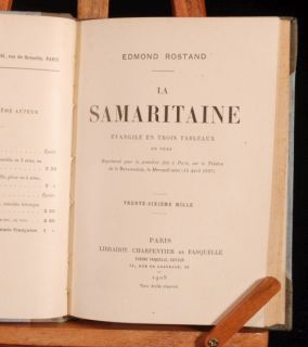 1908 Edmond Rostand La Samaritaine Play Theatre French