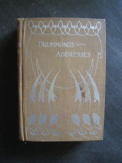 Antique 1800s Drummonds Addresses Prof Drummond Book
