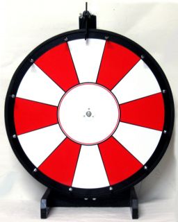 18 Prize Wheel Red and White Dry Erase Game Spin at Trade Show Free