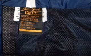 Eddie Bauer Ridge Line Premium GOOSE Down Gore Tex Jacket Warm Dry