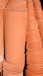 16 Mexican Red Clay Vintage Colonial Roof Tile
