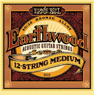 ernie ball 2012 earthwood medium acoustic 12 strings standard item