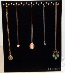 23 Hook Jewelry Display Necklace Chain Pad Easel Stand