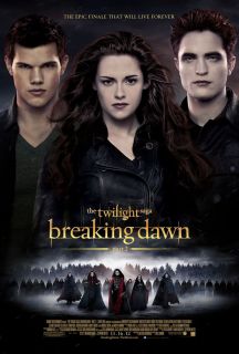  Breaking Dawn Part 2 Movie Poster 2 Sided Original Ver B 27x40