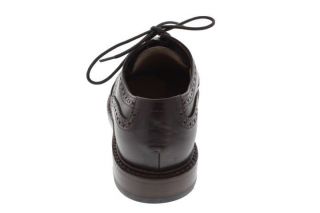  New Brown Leather Front Lace Wingtip Oxfords Dress Shoes 7 BHFO