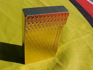 Dupont Gold Plated Lighter NMINT Condition Shiny No Fading 13 LGU21