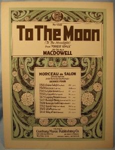 vintage to the moon sheet music edward macdowell