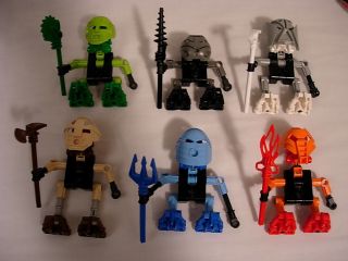 TURAGA ELDERS 2001 Bionicle Original Matoran 8540 8541 8542 8543