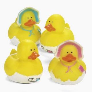 12 Boy Girl Baby Shower Rubber Ducks Dozen Ducky Favors